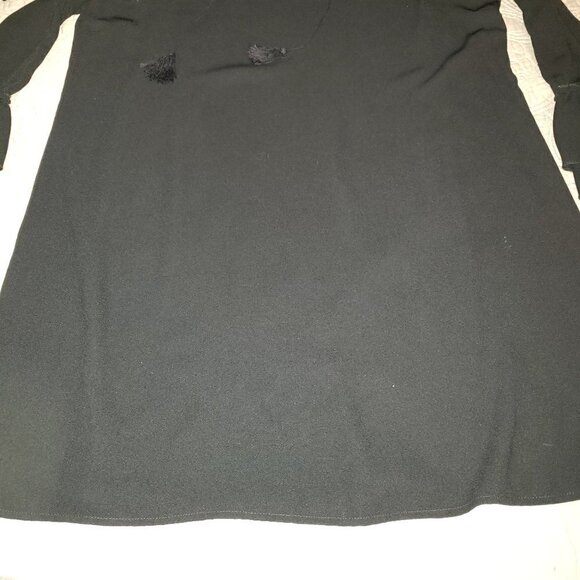 TACERA Black Sheer fully lined dress/tunic - Picture 3 of 5